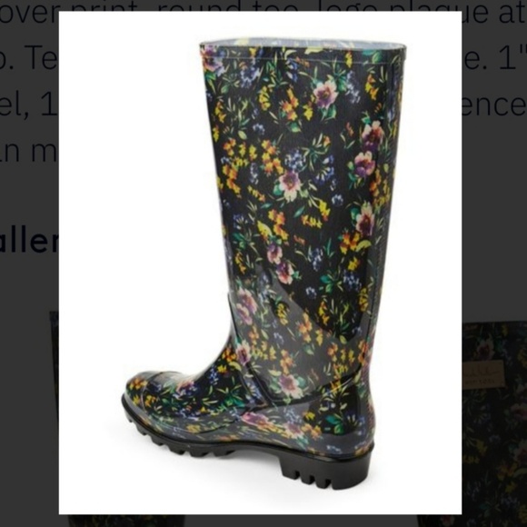 Rainboots Nicole Miller Rainyday Magda Waterproof Boots Last Pair Size 6 - Picture 8 of 8